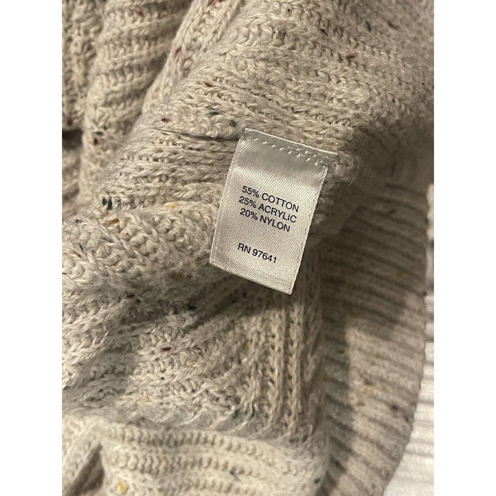 J. Jill Woman's Cream Cotton Blend Ribbed Cabel Knit Pullover Sweater‎ S… - Picture 5 of 7